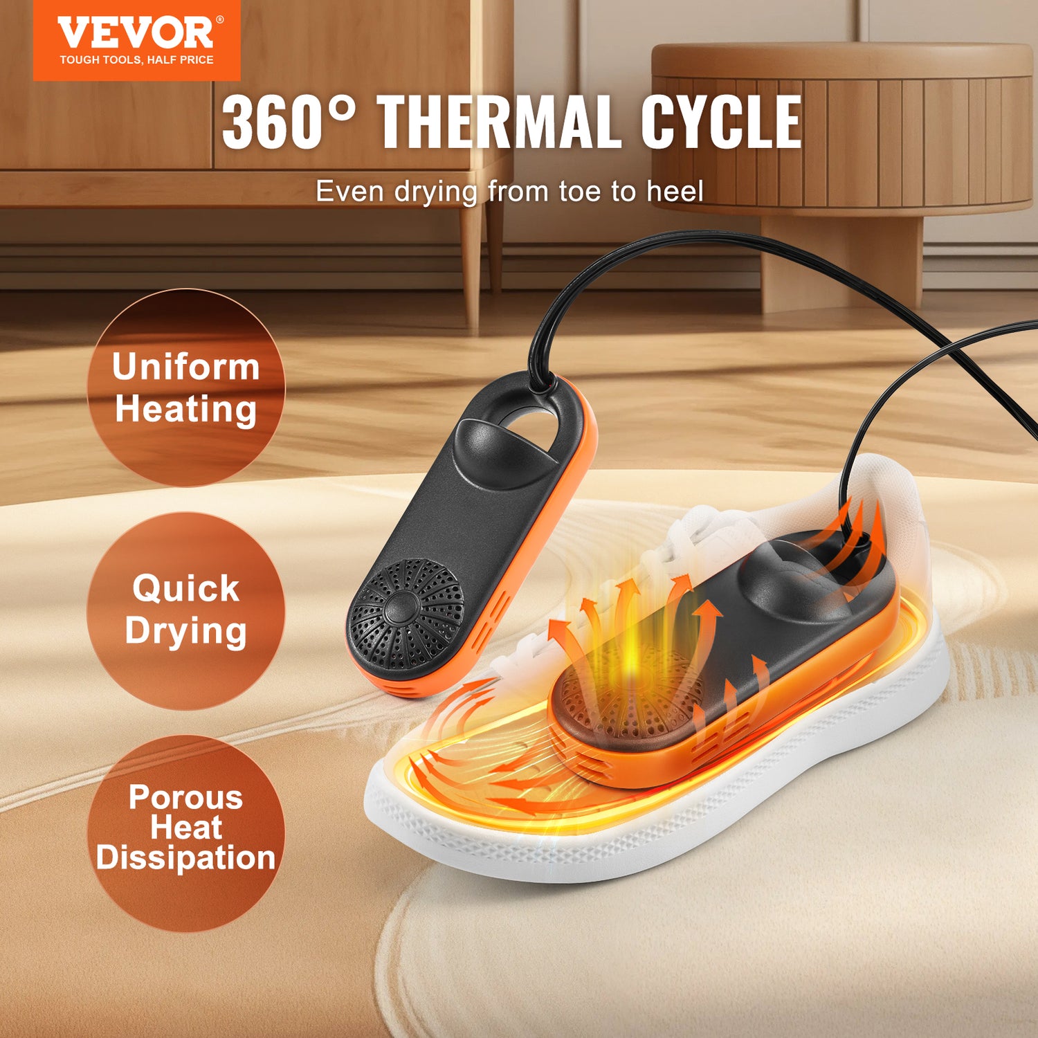 VEVOR Portable Footwear Dryer 