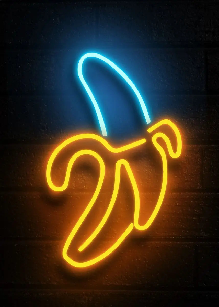 Pineapple Strawberry Banana Peach Fruit Neon Sign Poster Canvas Painting Print Wall Pictures Restaurant Kitchen Bar Room Decor