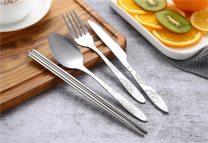 Stainless Steel Tableware Set