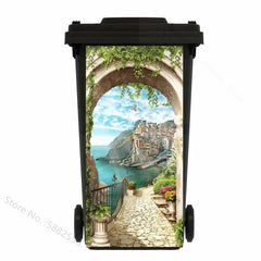 Self-adhesive PVC Trash Can Sticker