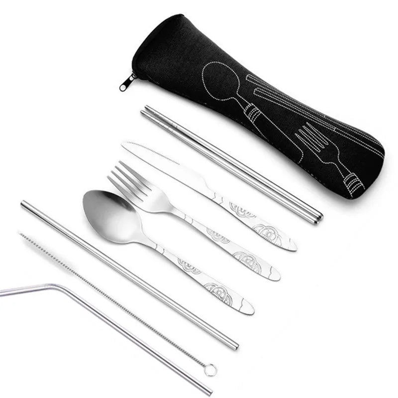 Stainless Steel Tableware Set