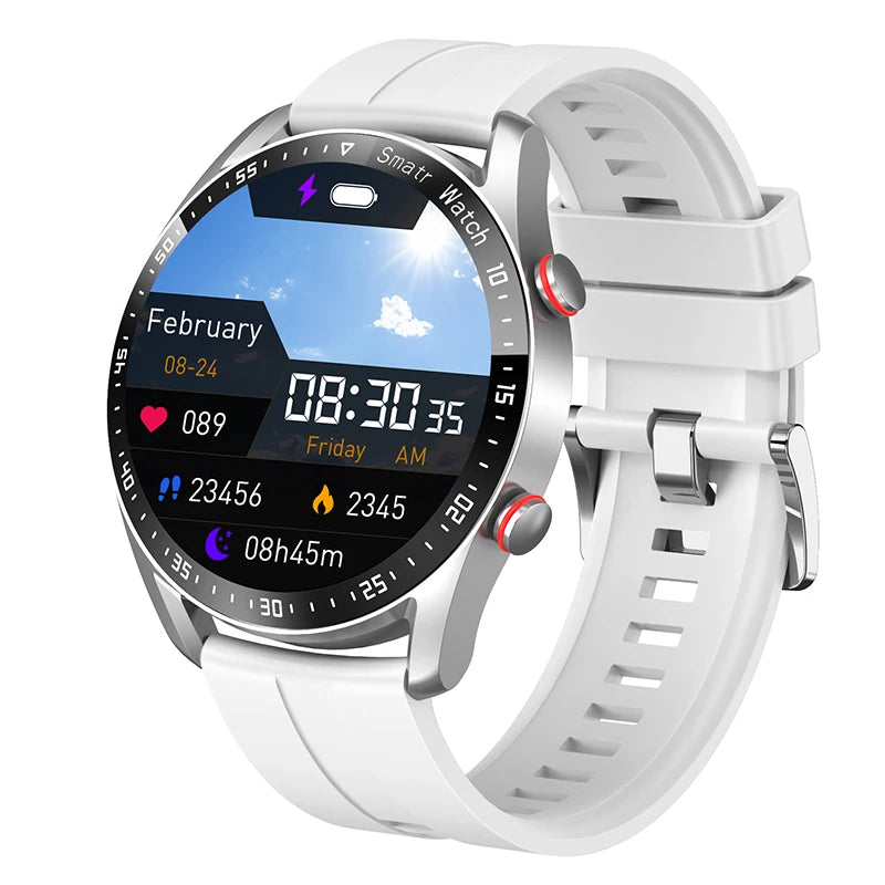 New Bluetooth Call Smart Watch Men 360*360 HD Display Heart Rate Fitness Tracker ECG+PPG Business Smartwatches For Huawei