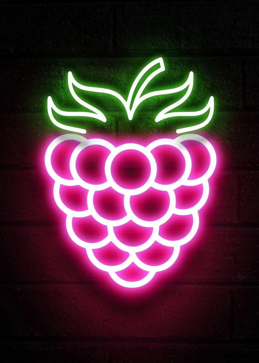 Pineapple Strawberry Banana Peach Fruit Neon Sign Poster Canvas Painting Print Wall Pictures Restaurant Kitchen Bar Room Decor