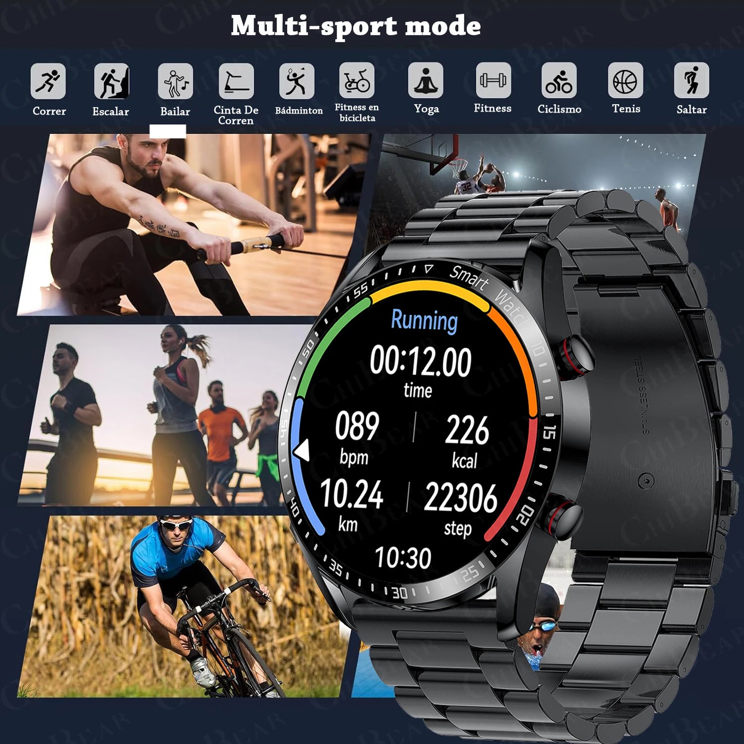 New Bluetooth Call Smart Watch Men 360*360 HD Display Heart Rate Fitness Tracker ECG+PPG Business Smartwatches For Huawei