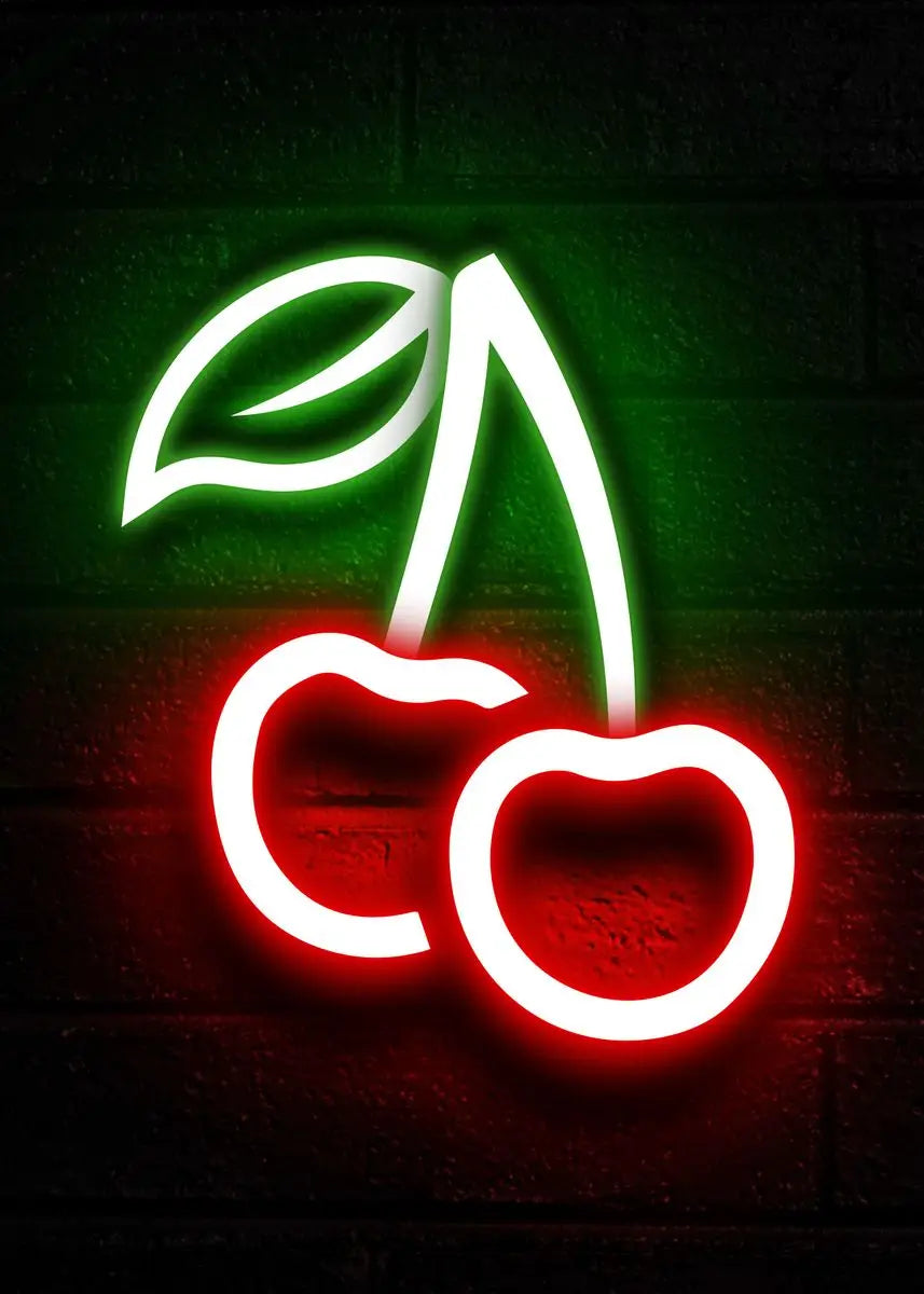 Pineapple Strawberry Banana Peach Fruit Neon Sign Poster Canvas Painting Print Wall Pictures Restaurant Kitchen Bar Room Decor