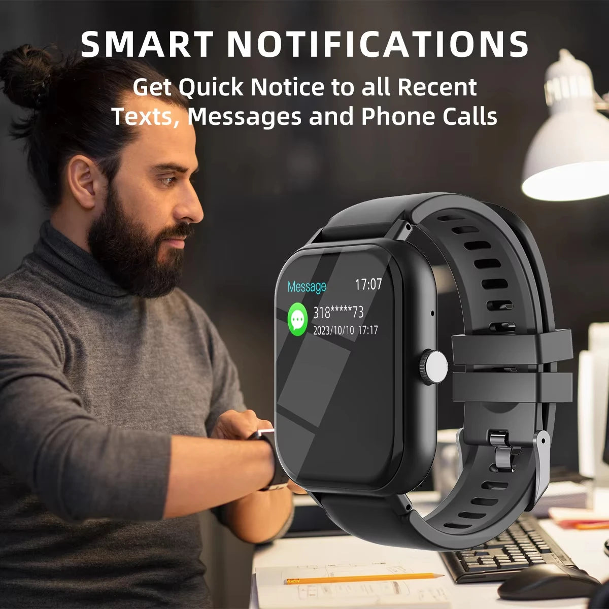 Smart Watch Sport Music Display Message Wrist Watch Sleep Heart Rate Monitoring