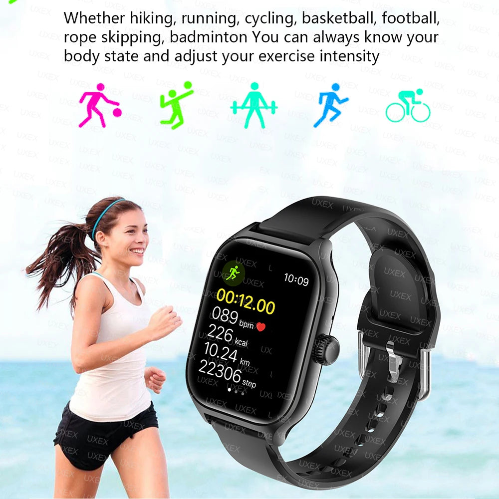 Business Pro Smartwatches Men 1.77 Full Touch Screen Bluetooth Call Health Tracking