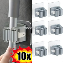 Self-Adhesive Wall-Mounted Mop Holder