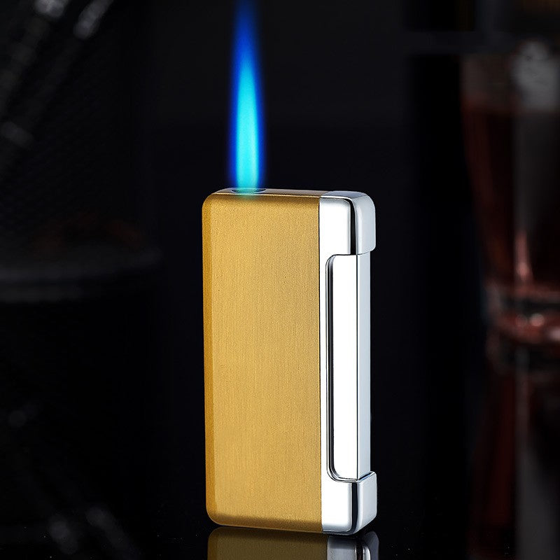 Windproof Lighter Electronic Blue Flame Inflatable Lighter
