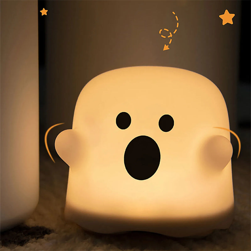 Home Decor Silicone Night Light Bedside Table Lamp LED Touch Sensor