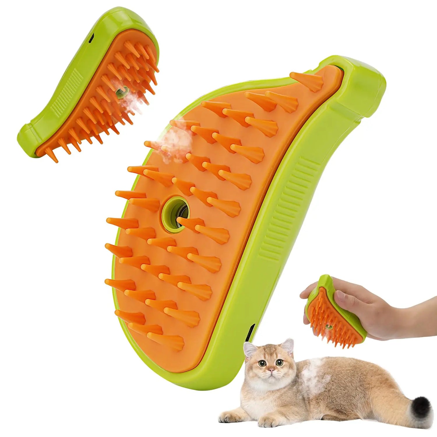 pet steam brush for cats and dogs