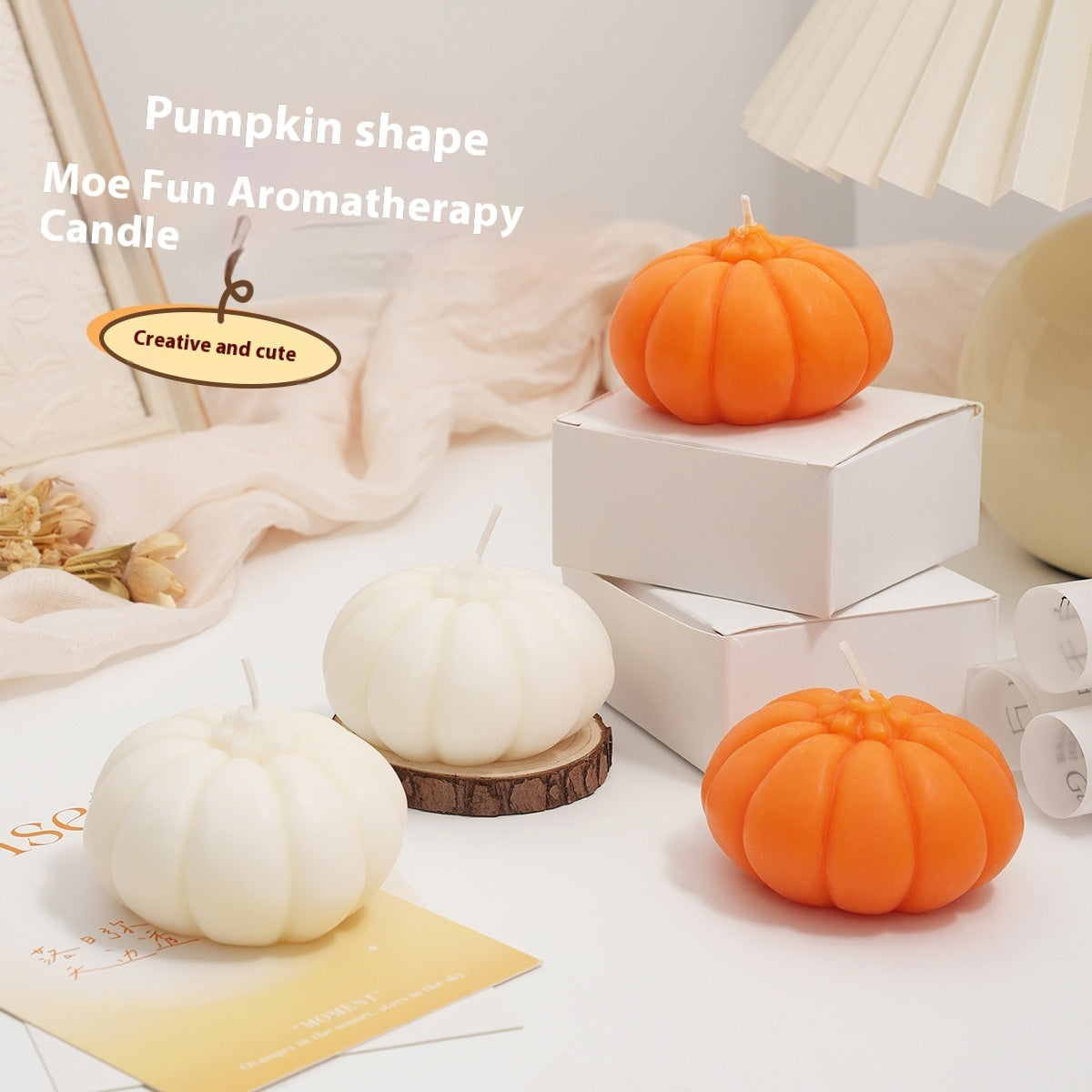 Halloween Pumpkin Aromatherapy Candles